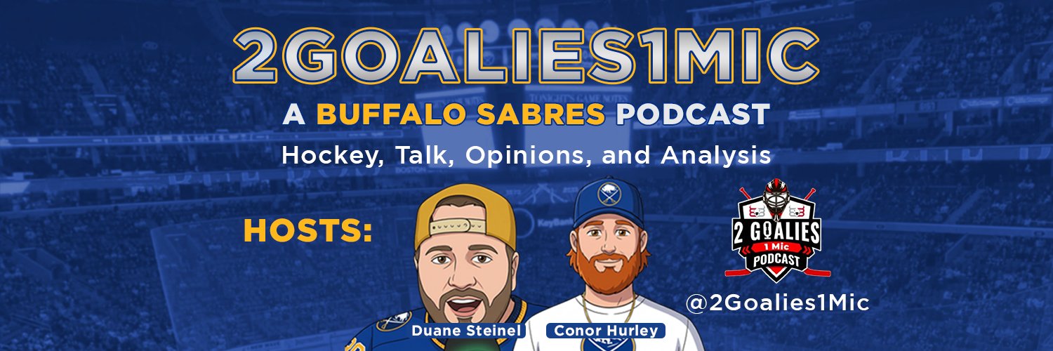 2 Goalies 1 Mic's banner