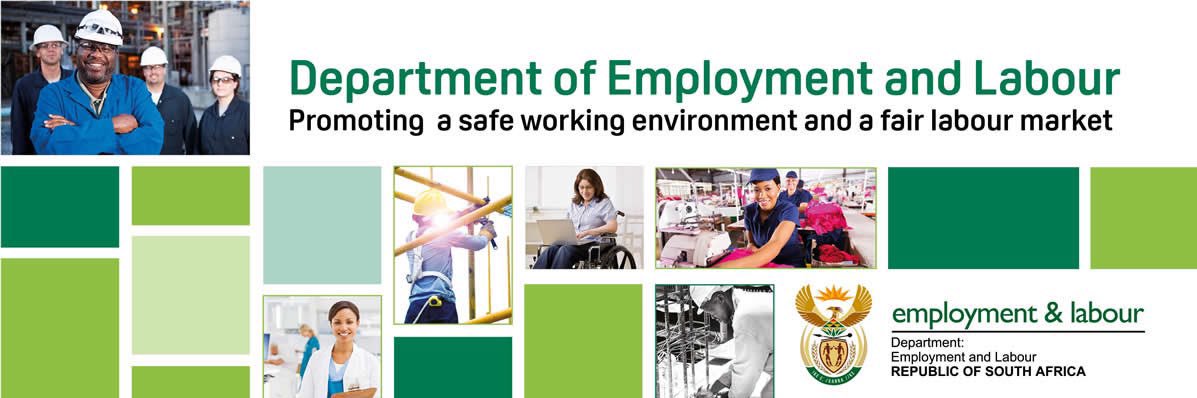 Department of Employment and Labour's banner