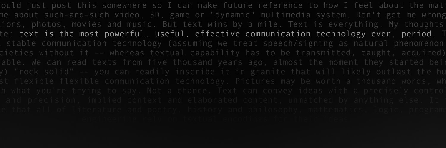 Matter's banner