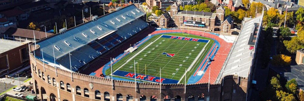 Penn Football's banner