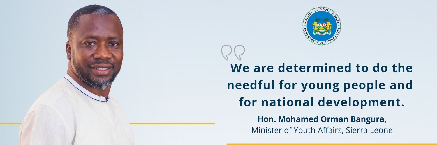 Minister of Youth Affairs - Sierra Leone's banner
