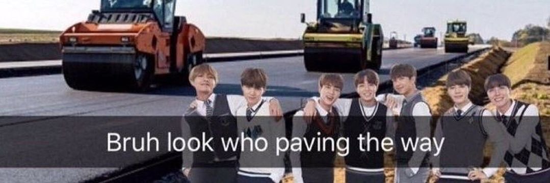 gaby vai ver o bts's banner