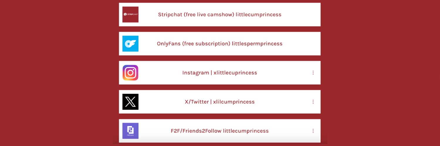 Littlecumprincess | OnlyFans & Stripchat's banner