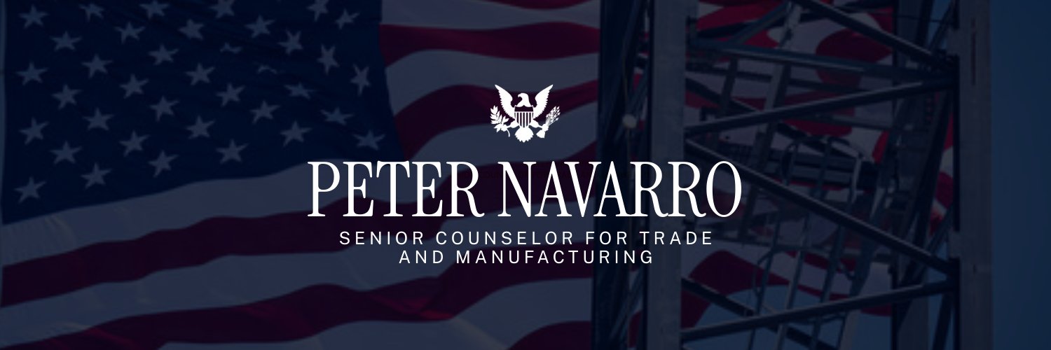 Peter Navarro's banner