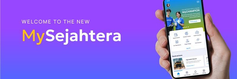 MySejahtera's banner