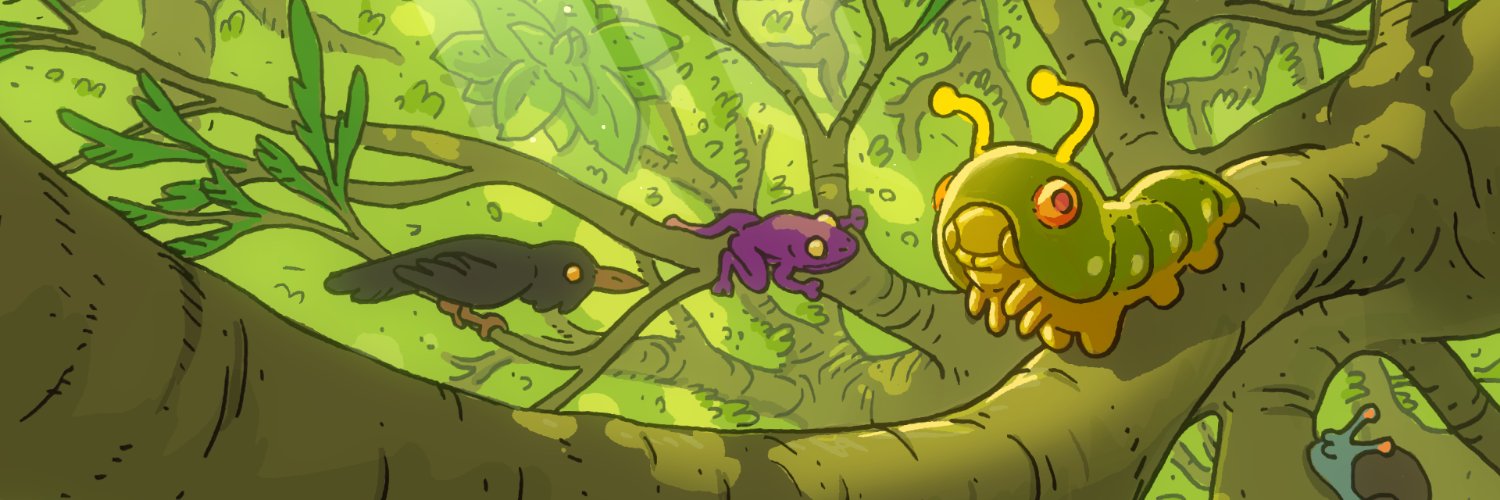 joe 🐛 making caterpillar game's banner