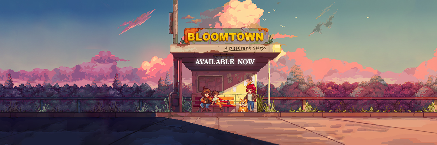 Bloomtown's banner
