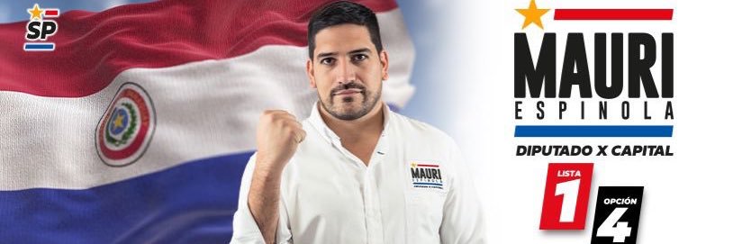 Mauricio Espínola's banner