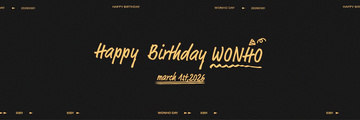 WONHO Official's banner