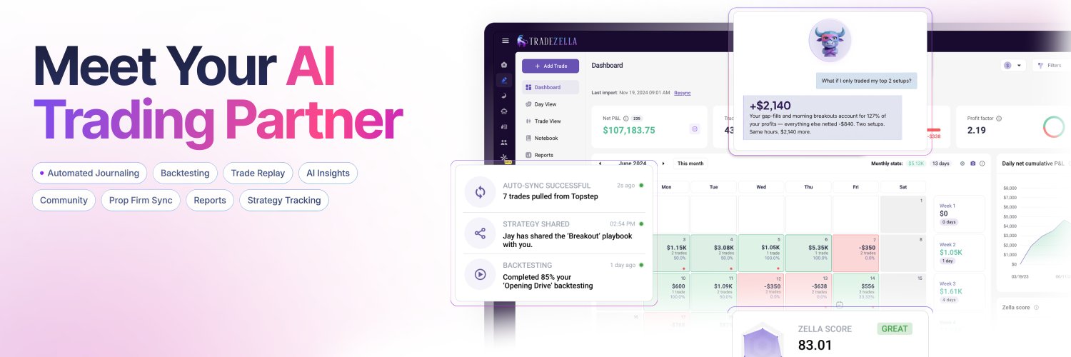TradeZella 🦄's banner
