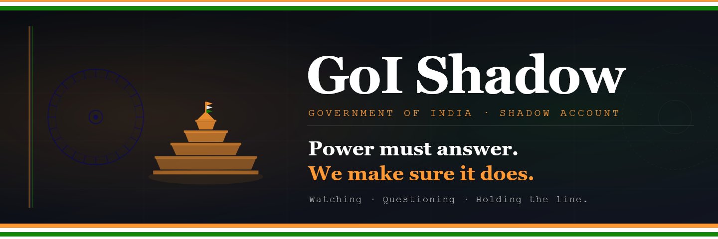 Government of India Shadow's banner