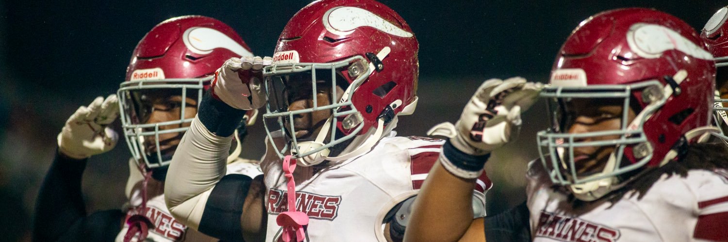 Raines High School Football's banner