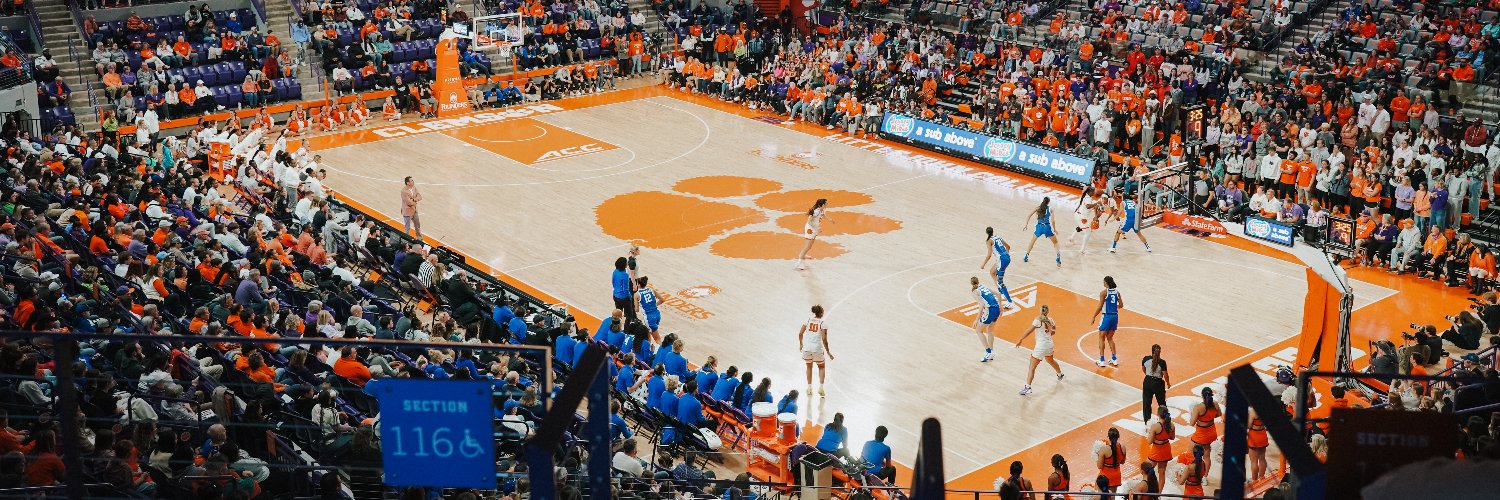 Clemson Women's Basketball's banner