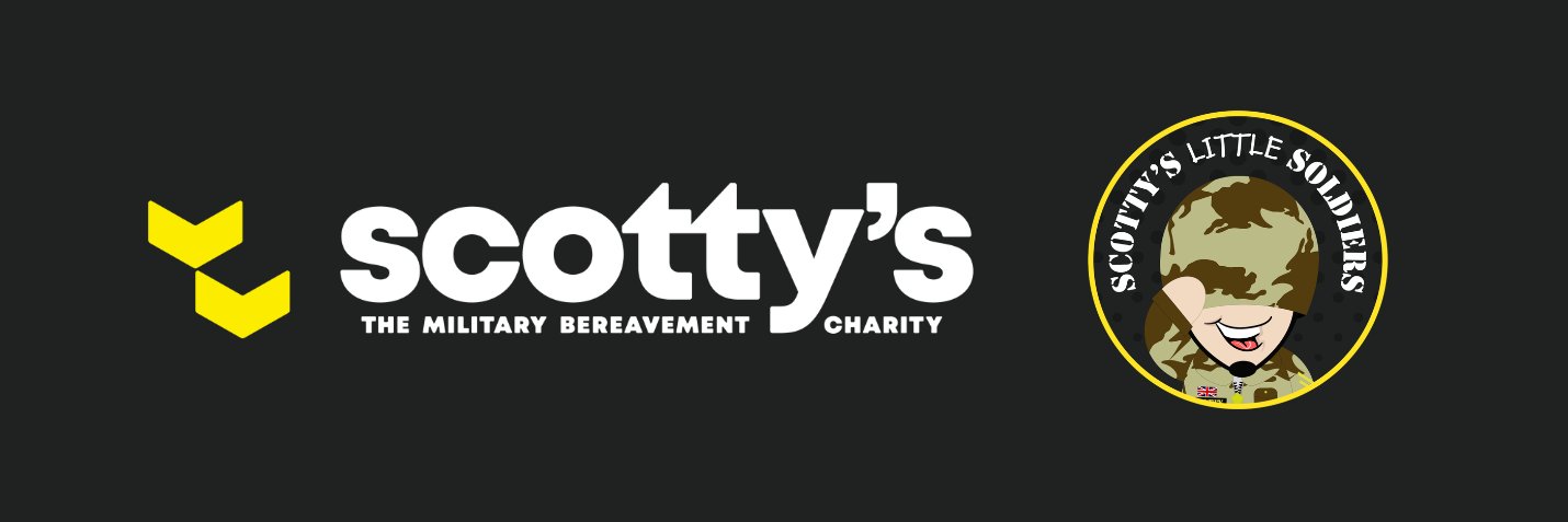 Scotty's - the military bereavement charity's banner