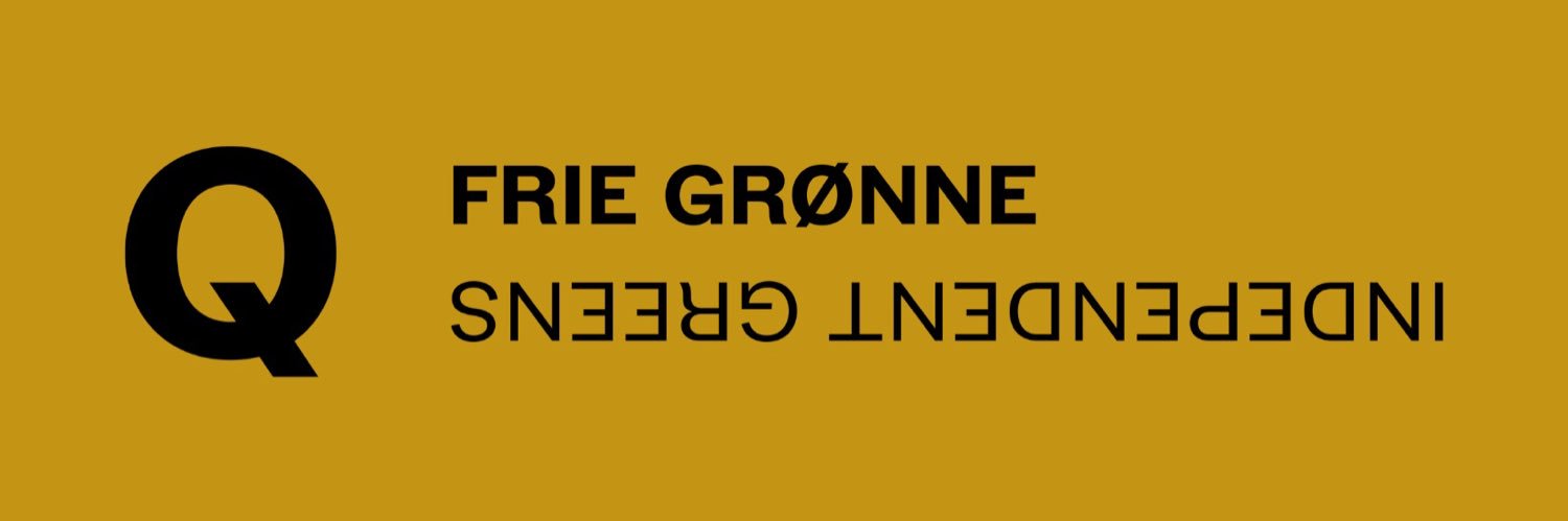 Frie Grønne, Danmarks Nye Venstrefløjsparti's banner