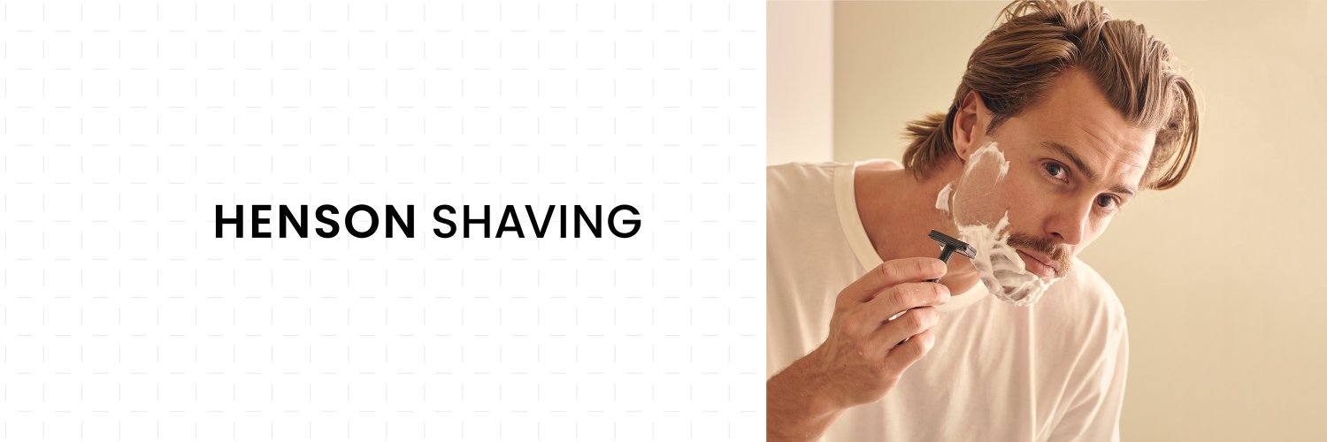 Henson Shaving's banner