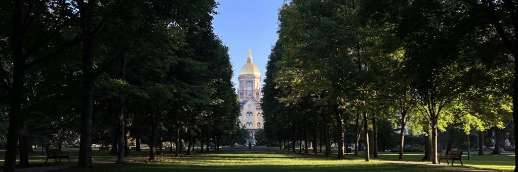 Notre Dame Landscape's banner