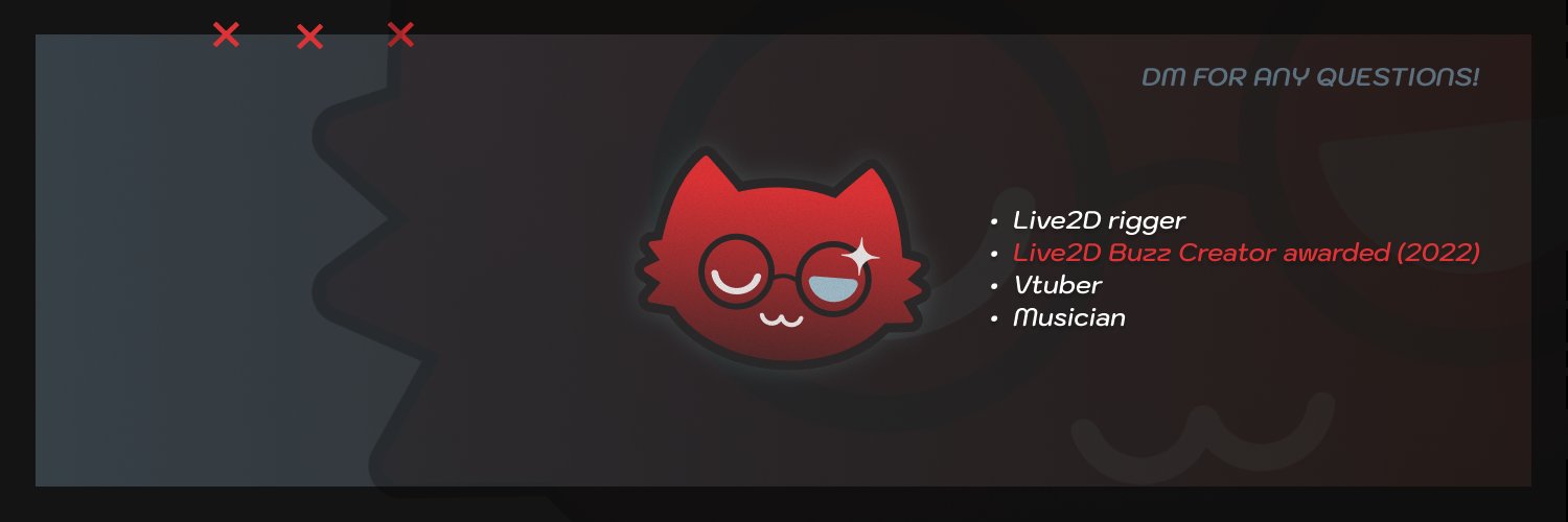 TRedCat 😺 赤猫 / Live2D Rigger CM: open's banner
