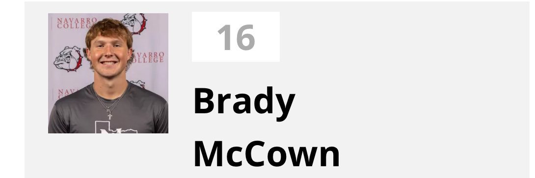 Brady McCown's banner