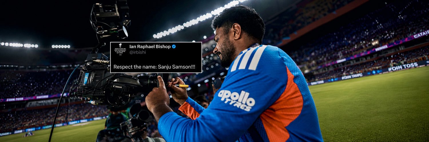 Sanju Samson Fans Page's banner