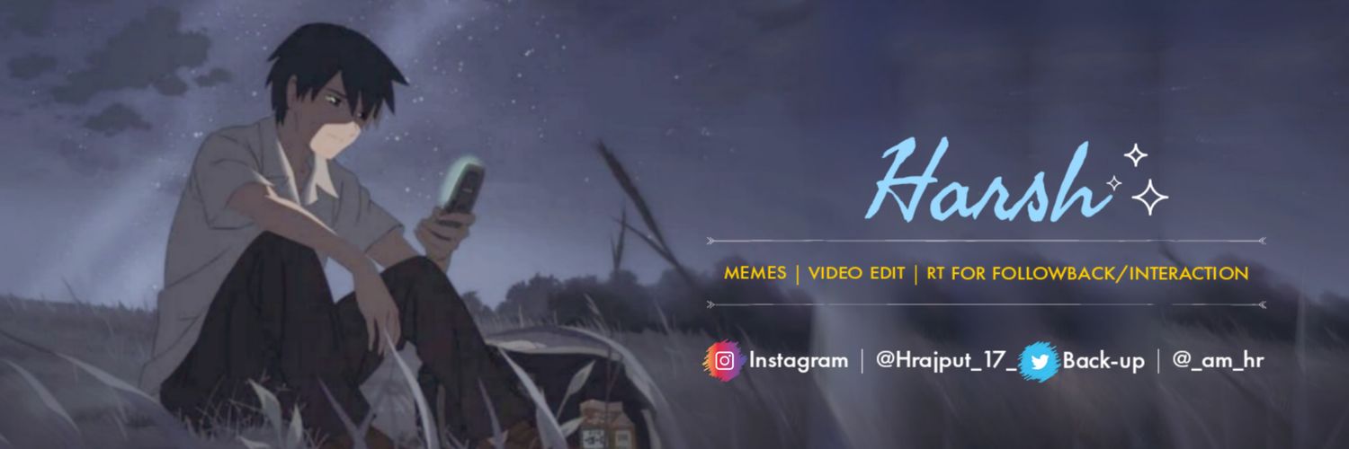 Harsh's banner