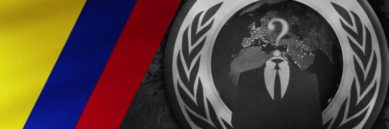 Anonymous Colombia's banner