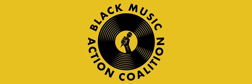 Black Music Action Coalition's banner