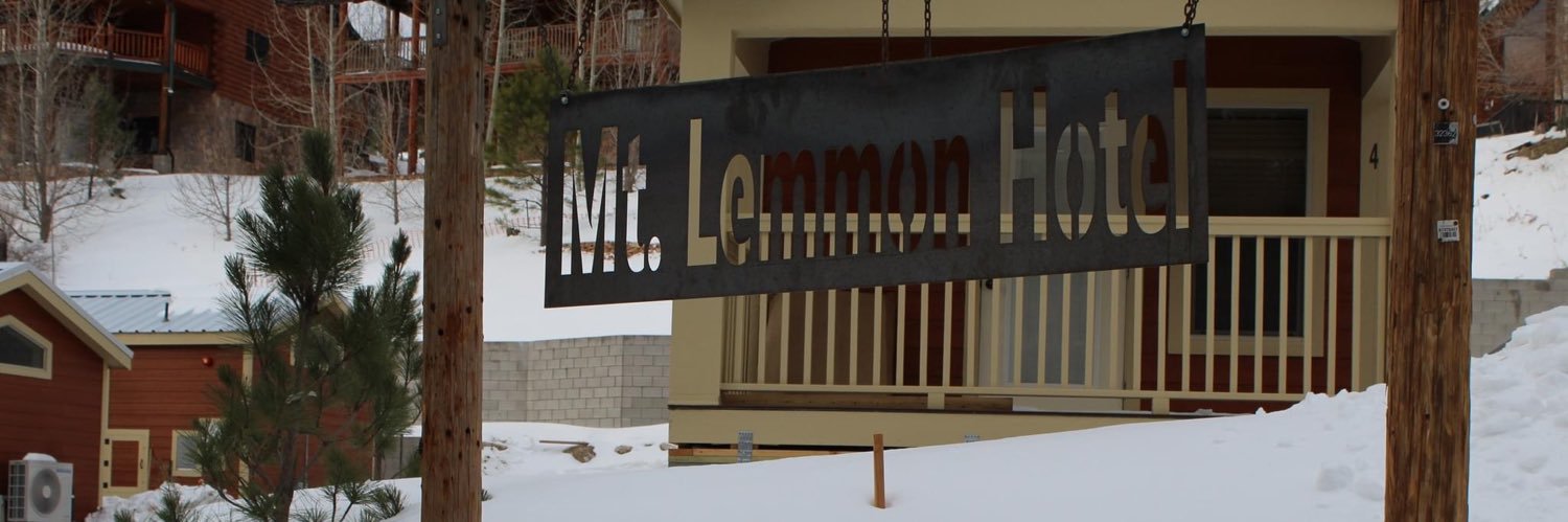 Mt Lemmon Hotel's banner