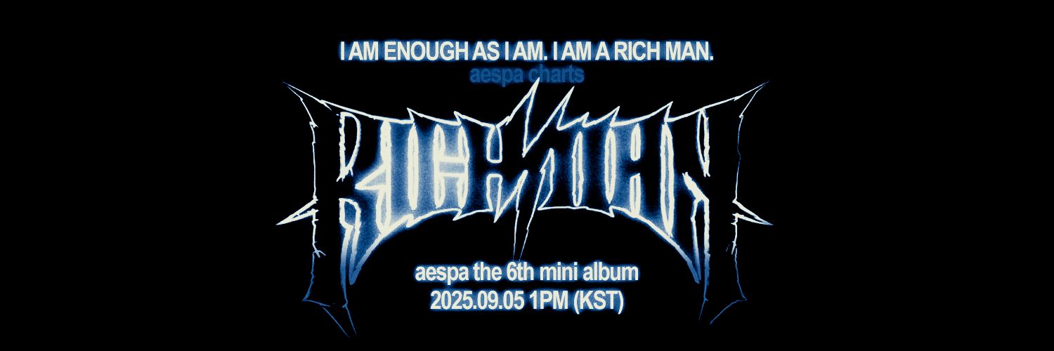 aespa charts 👑 #RichMan's banner