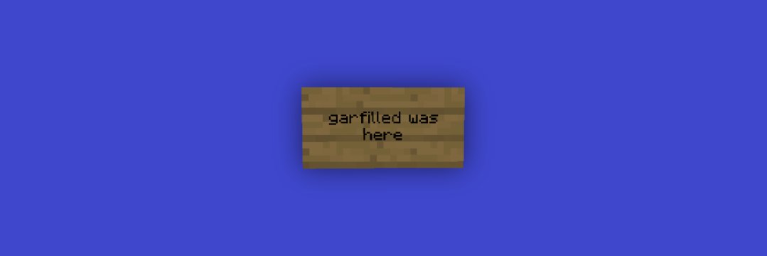 Garfilled's banner