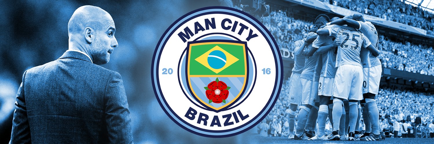 Man City Brazil's banner