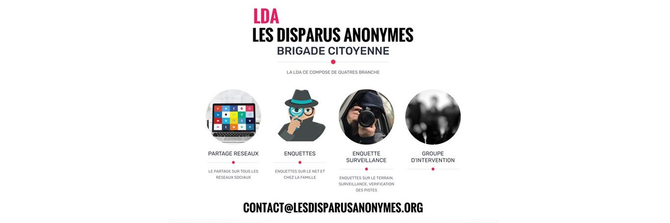 LDA Les Disparus Anonymes's banner
