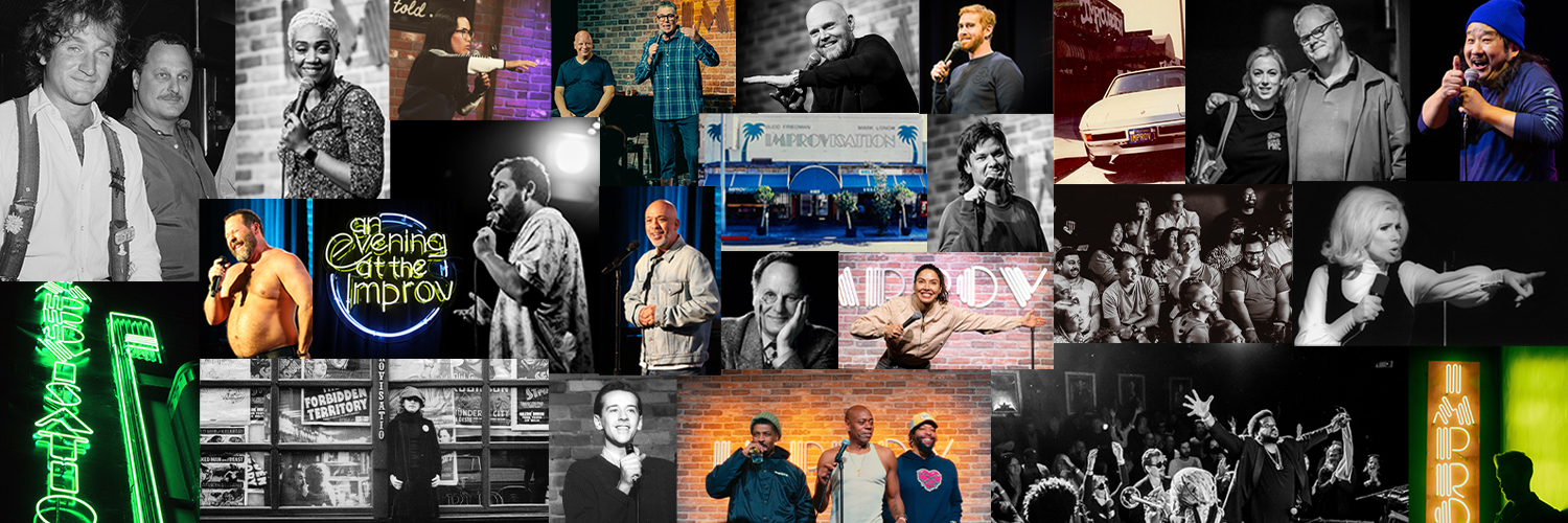 Irvine Improv's banner
