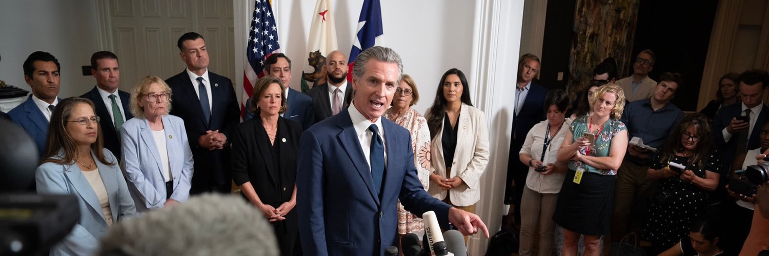 Governor Newsom Press Office's banner