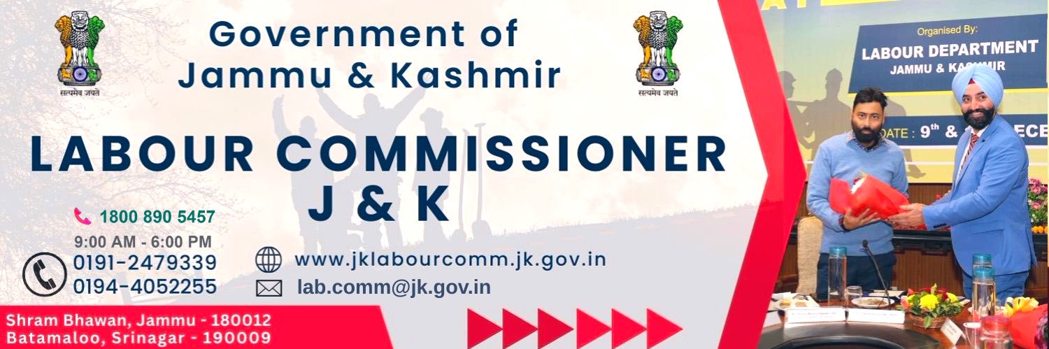 Labour Commissioner, J&K's banner