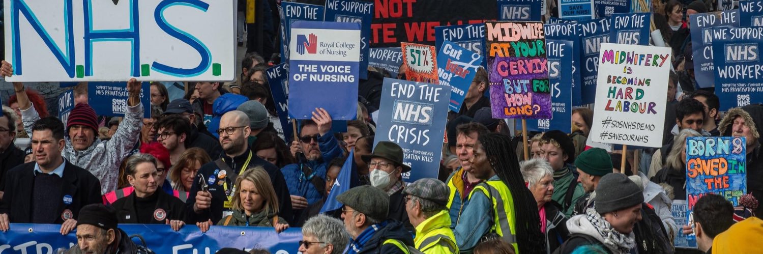 NHS Workers Say NO!'s banner
