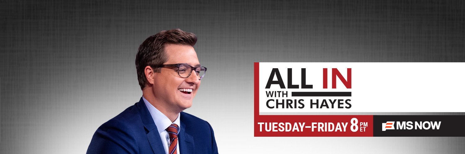 All In with Chris Hayes's banner