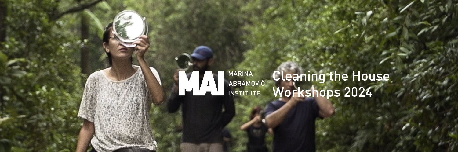 Marina Abramović Institute's banner