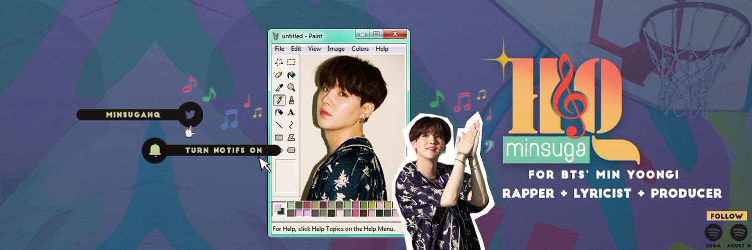 Min Suga HQ⁷'s banner