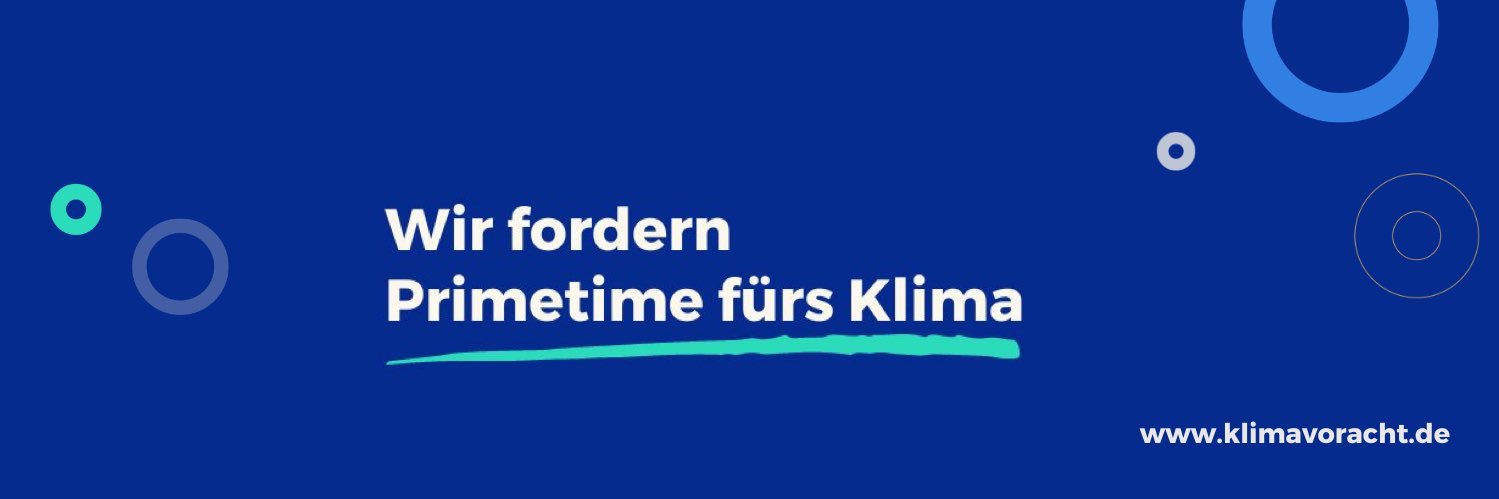 KLIMA° vor acht e.V.'s banner