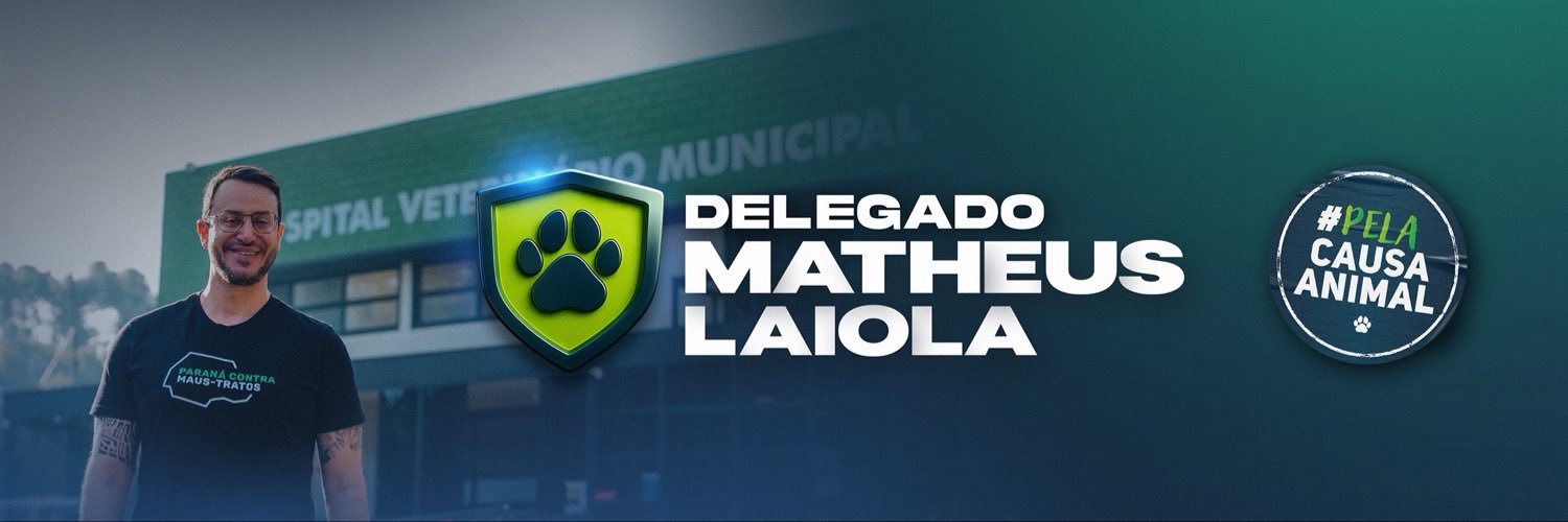 Delegado Matheus Laiola's banner