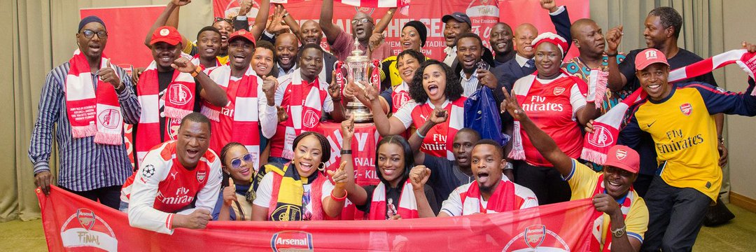 Gloria Sussex Arsenal's banner