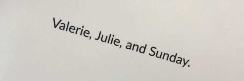 sabine, valerie's banner