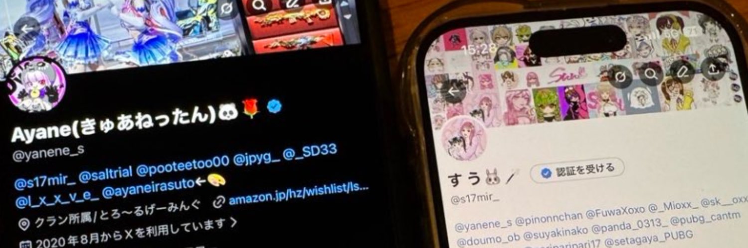 Ayane(きゅあねったん)🐼🌹's banner