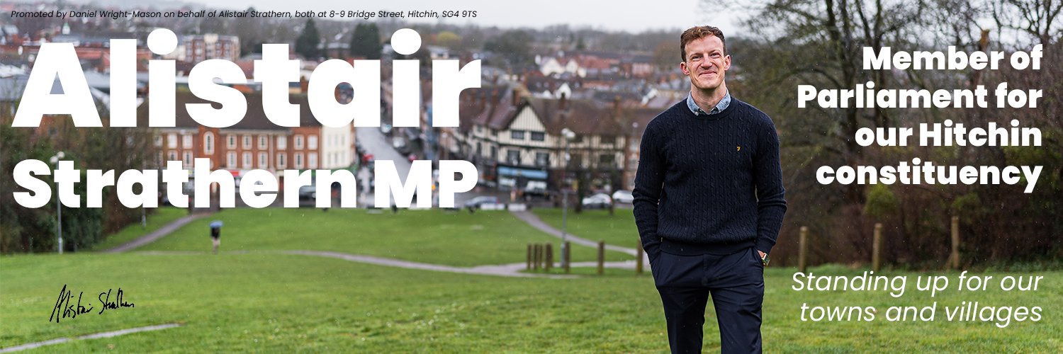 Alistair Strathern MP's banner
