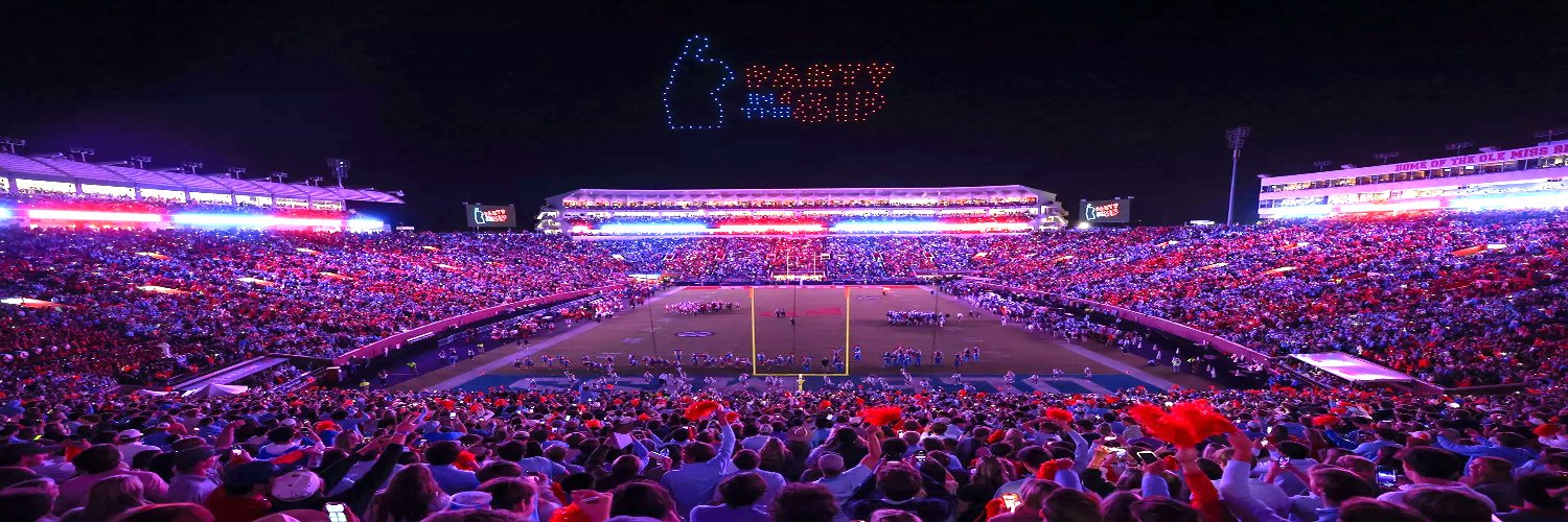 Sidelines - Ole Miss's banner