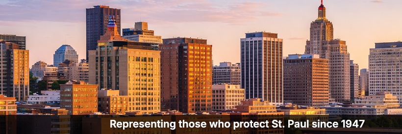 St. Paul Police Federation's banner