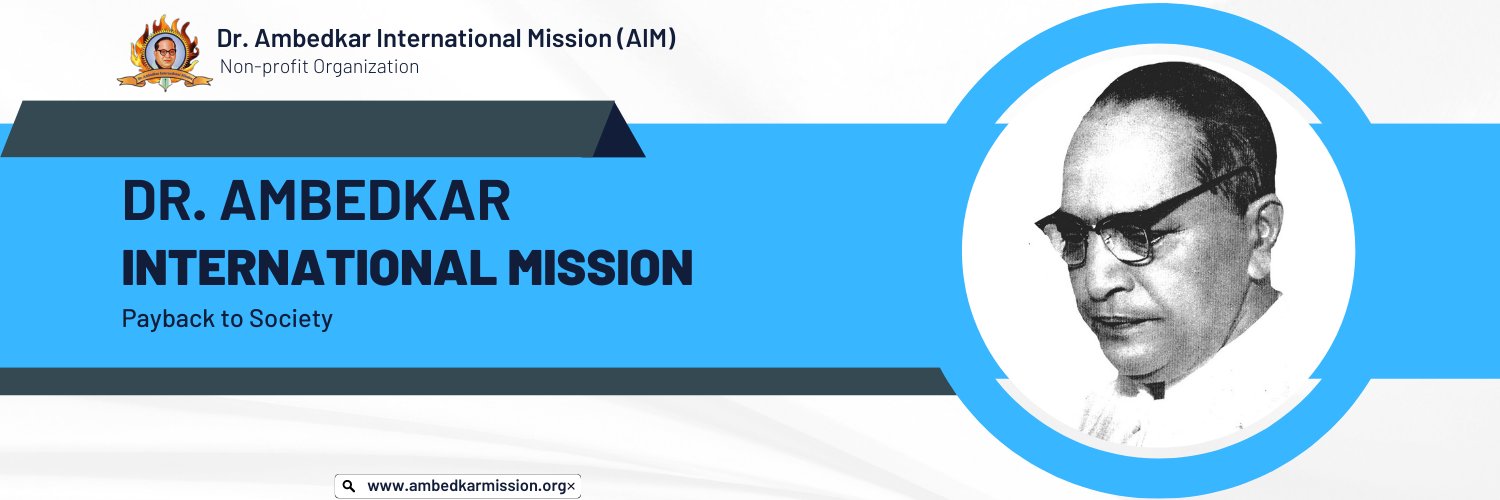 Ambedkar International Mission's banner