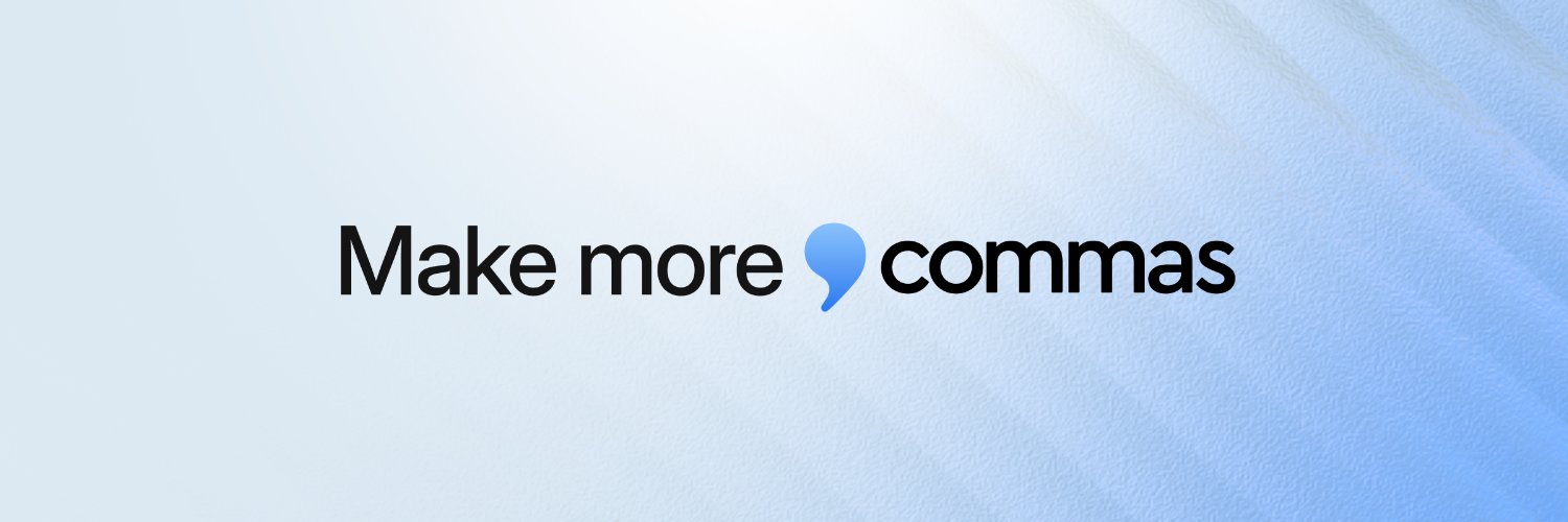 Commas's banner
