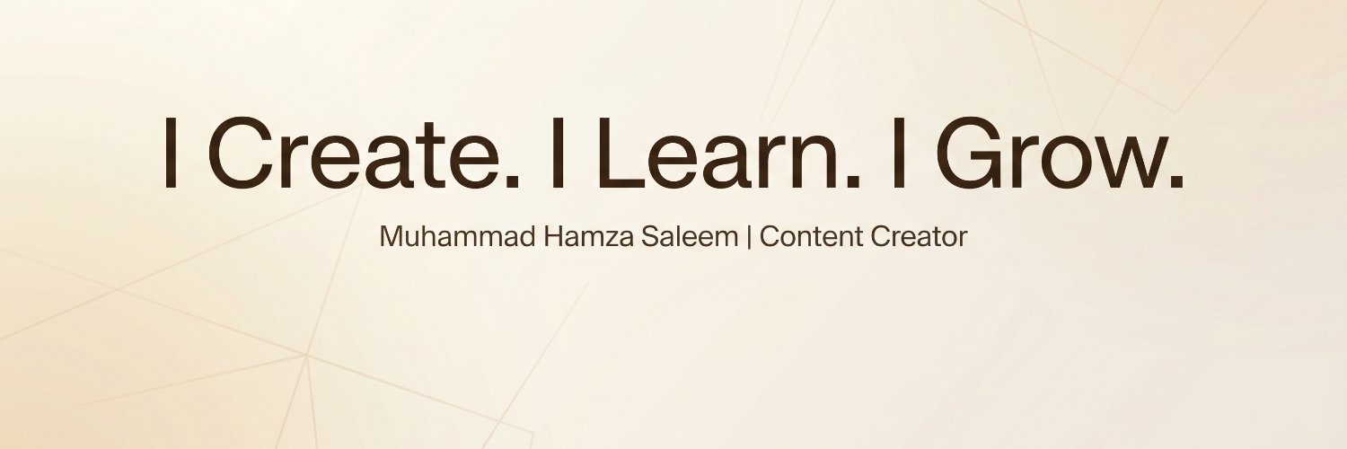 Muhammad Hamza's banner